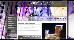 Desktop Screenshot of creativeluce.com
